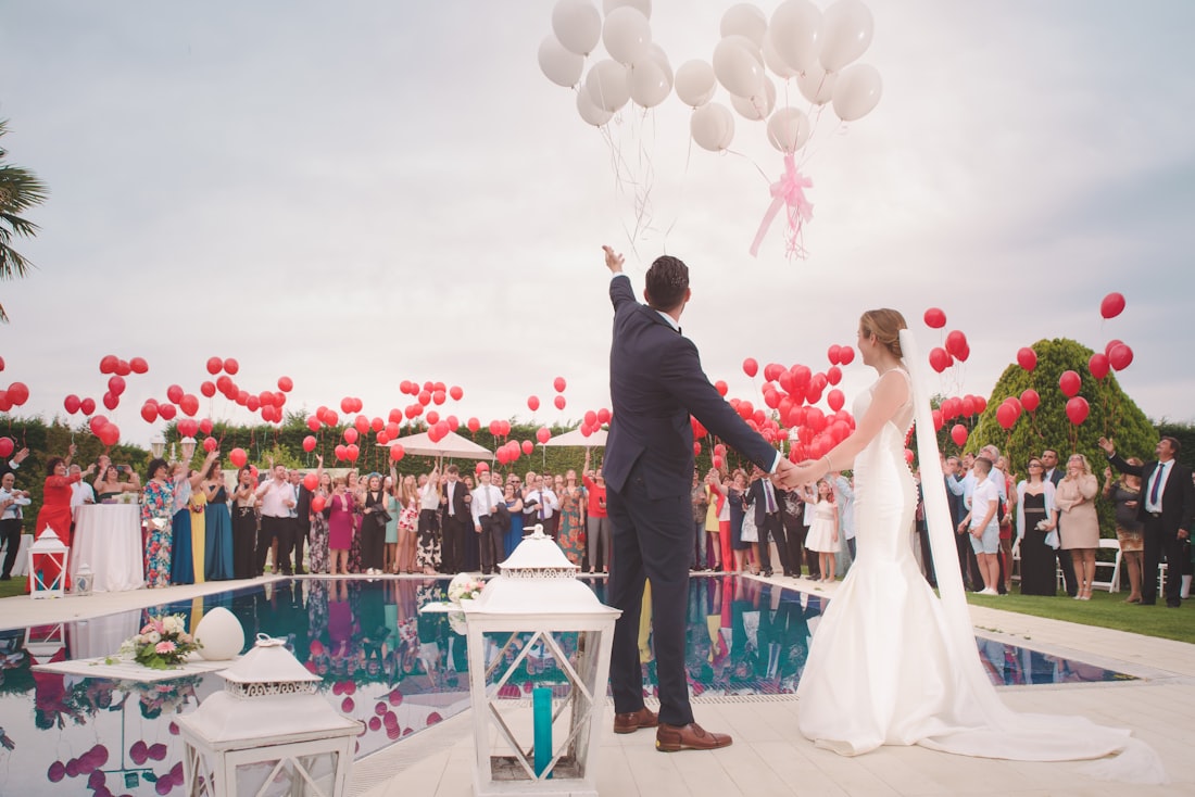 Candid celebration moment